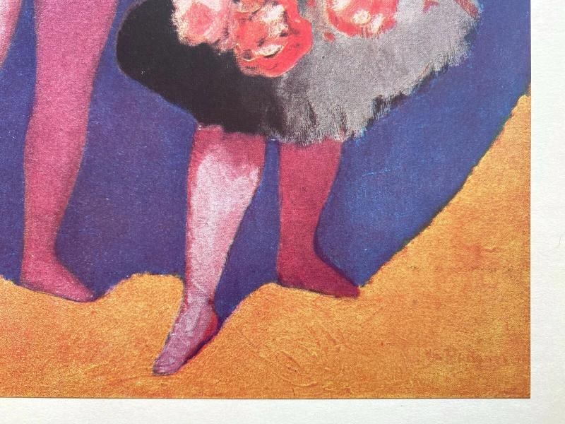 KEES VAN DONGEN RARE 1948 LMTD ED FRENCH LITHOGRAPH PRINT "LES DANSEUSES" 1906 - 5