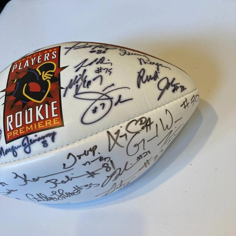 2001 NFL Rookies Multi Signed Football With 31 Signatures Including Drew Brees, Ladainian Tomlinson - 10