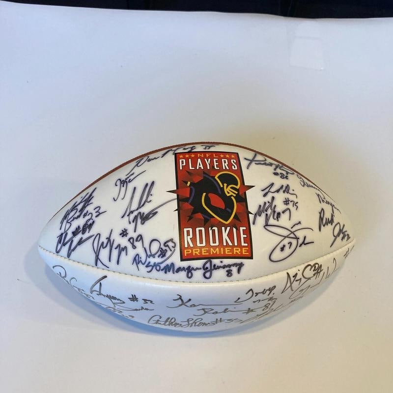 2001 NFL Rookies Multi Signed Football With 31 Signatures Including Drew Brees, Ladainian Tomlinson - 4