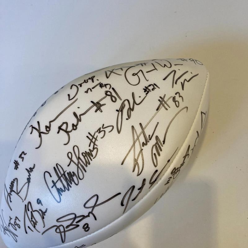 2001 NFL Rookies Multi Signed Football With 31 Signatures Including Drew Brees, Ladainian Tomlinson - 6