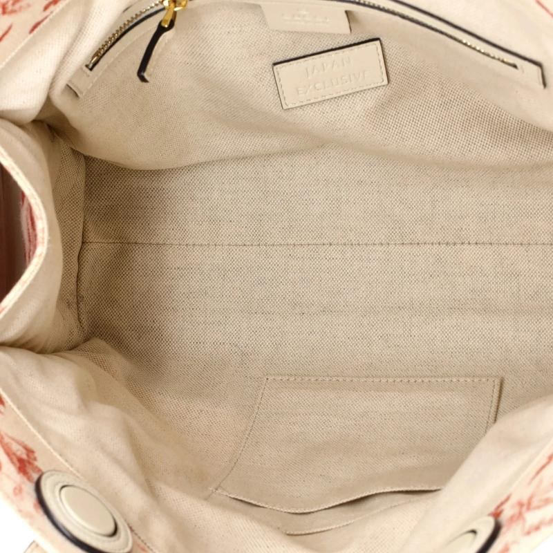 Gucci GG Ribbon Tote Coated Printed Canvas Medium - 5