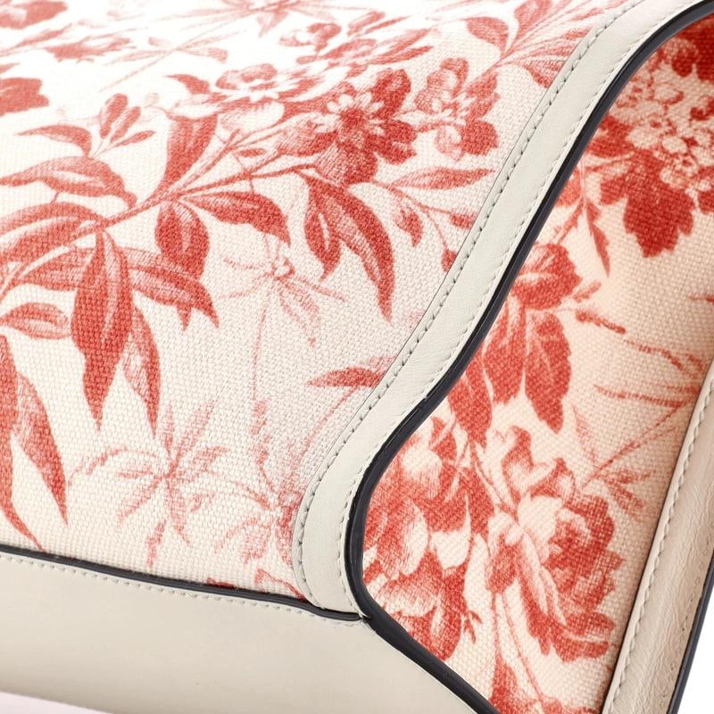 Gucci GG Ribbon Tote Coated Printed Canvas Medium - 6