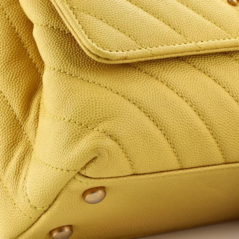 Chanel Coco Top Handle Bag Chevron Caviar Mini - 6