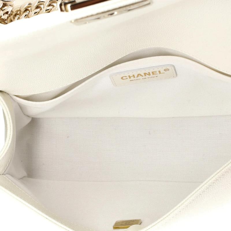 Chanel Boy Flap Bag Quilted Caviar Old Medium - 5
