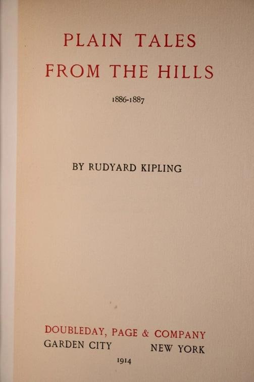 1914 The Works of Rudyard Kipling Limited Edition **Signed** Deluxe Leather - 8