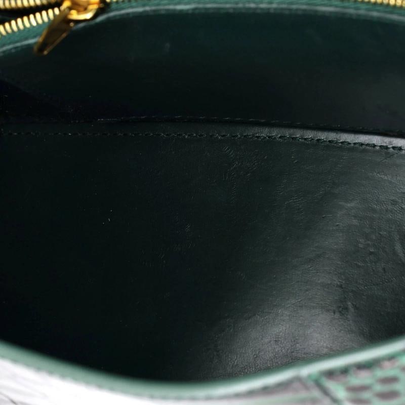 Balenciaga Hourglass Top Handle Bag Crocodile Embossed Leather Small - 5