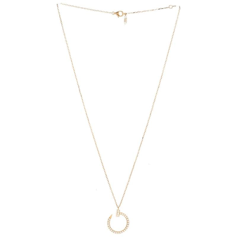 Cartier Juste un Clou Pendant Necklace 18K Yellow Gold and Pave Diamonds - 2