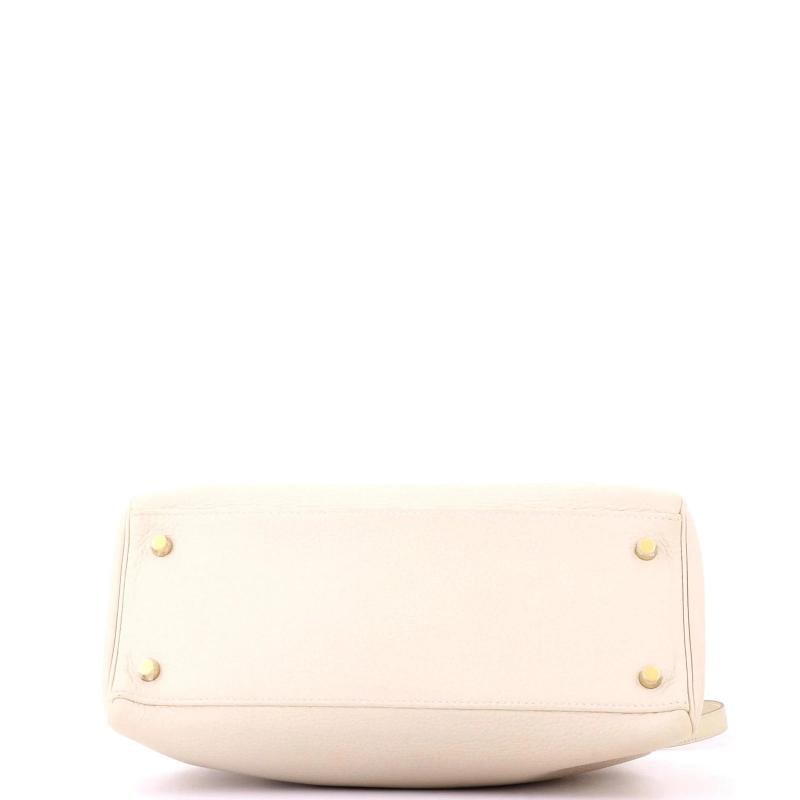 Hermes Kelly Handbag Light Togo with Gold Hardware 28 - 5