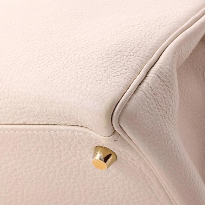 Hermes Kelly Handbag Light Togo with Gold Hardware 28 - 6