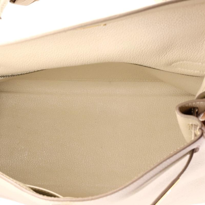 Hermes Kelly Handbag Light Togo with Gold Hardware 28 - 7