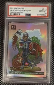 2023 Panini Donruss Jaxon Smith-Njigba PSA 10 Downtown SSP Rookie: 2023 Panini Donruss Jaxon Smith-Njigba PSA 10 Downtown SSP Rookie