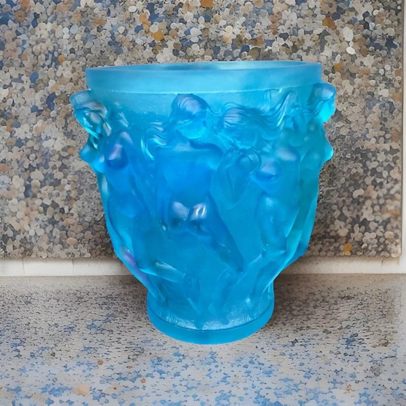 Lalique Style Naked Ladies Light Blue Crystal Vase h10Ã¢â‚¬Â? Heavy 1: Condition: Used: An item that has been used previously. The item may have some signs of cosmetic wear, but is ... Read moreabout the conditionUsed: An item that has been used previously. The item may 