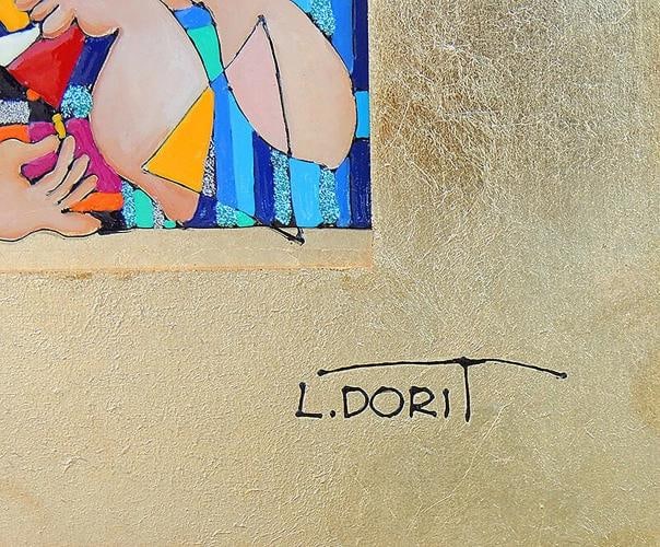 Dorit Levi Original Painting Oil On Board Female Cubism Portrait Signed Artwork - 3