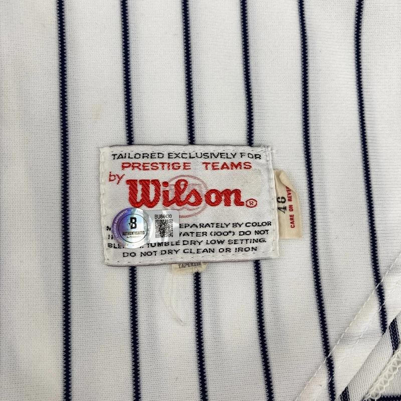 Joe Pepitone Signed 1981 Game Used New York Yankees Jersey Beckett Certified - 12