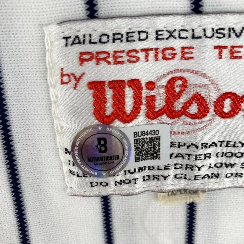 Joe Pepitone Signed 1981 Game Used New York Yankees Jersey Beckett Certified - 13