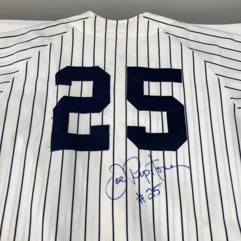 Joe Pepitone Signed 1981 Game Used New York Yankees Jersey Beckett Certified - 3