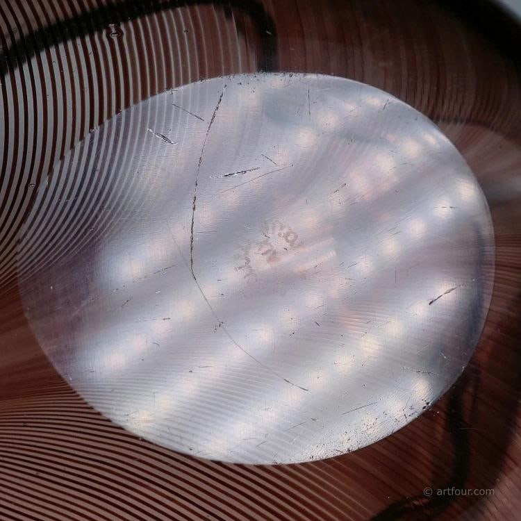 Vintage Tessuto Bowl by Tyra Lundgren for Venini, Murano - 11
