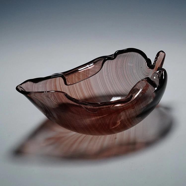Vintage Tessuto Bowl by Tyra Lundgren for Venini, Murano - 3