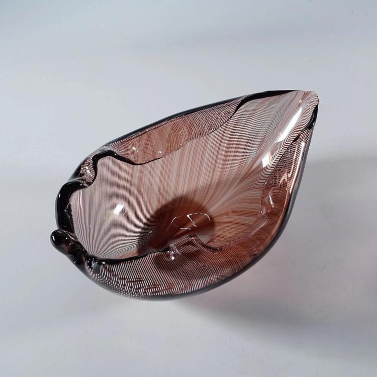 Vintage Tessuto Bowl by Tyra Lundgren for Venini, Murano - 5