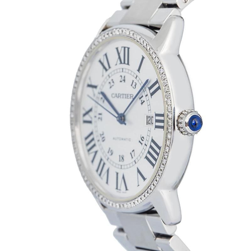 Cartier W6701011 Ronde Solo SS Silver Dial Quartz Men's Watch 42mm - 3