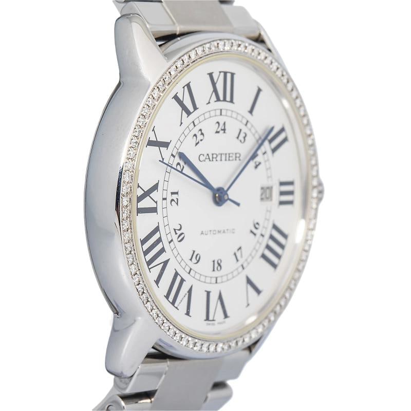 Cartier W6701011 Ronde Solo SS Silver Dial Quartz Men's Watch 42mm - 4