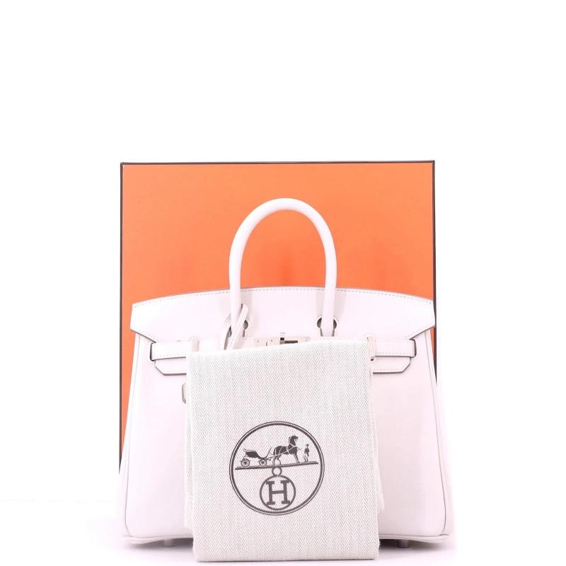 Hermes Birkin Handbag Grey Swift with Palladium Hardware 25 - 2