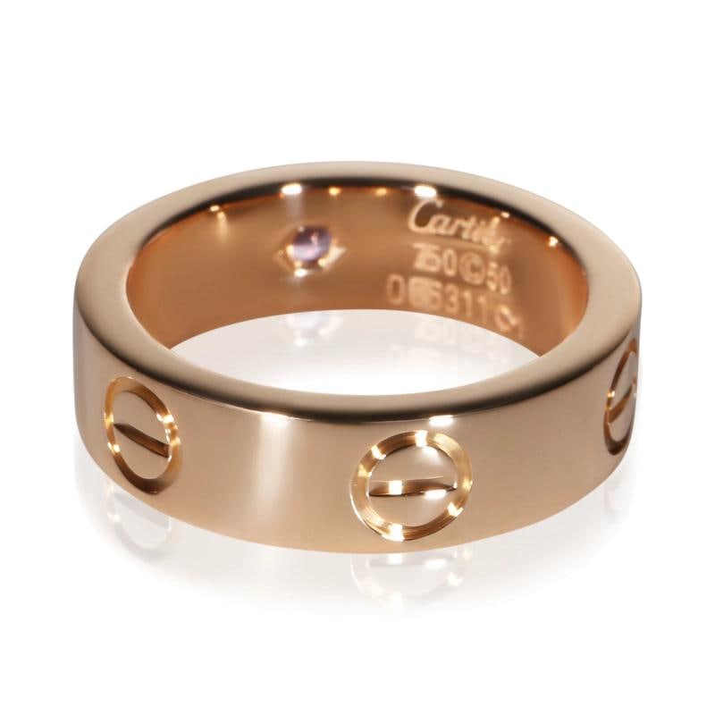 Cartier Rose Gold Pink Sapphire Love Ring - 3