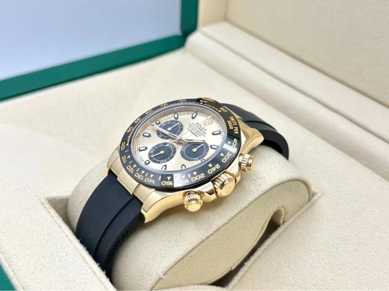 Rolex Daytona Pikachu 116518LN 18k Yellow Gold Oysterflex Box 2025 Service Card - 3