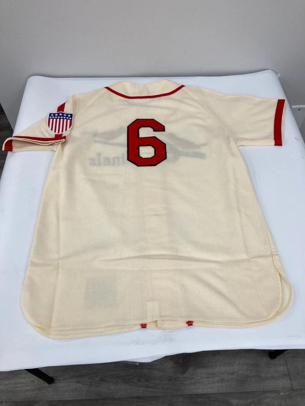 Stan Musial Signed St. Louis Cardinals Mitchell & Ness Jersey Beckett COA - 11