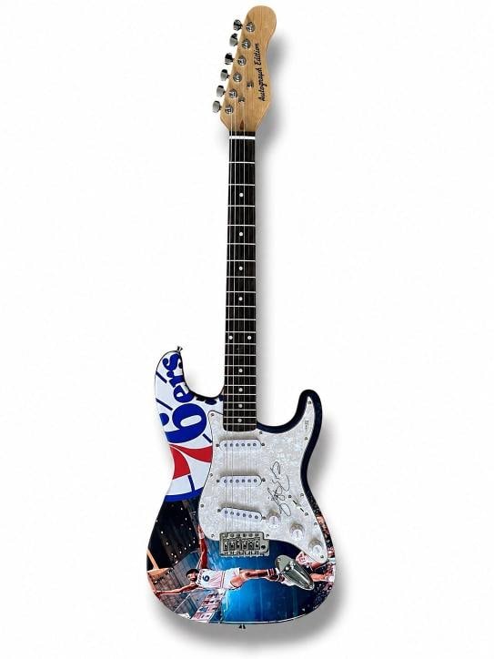 Julius Erving Signed Guitar Custom Graphics JSA COA Philadelphia 76ers Dr. J - 2