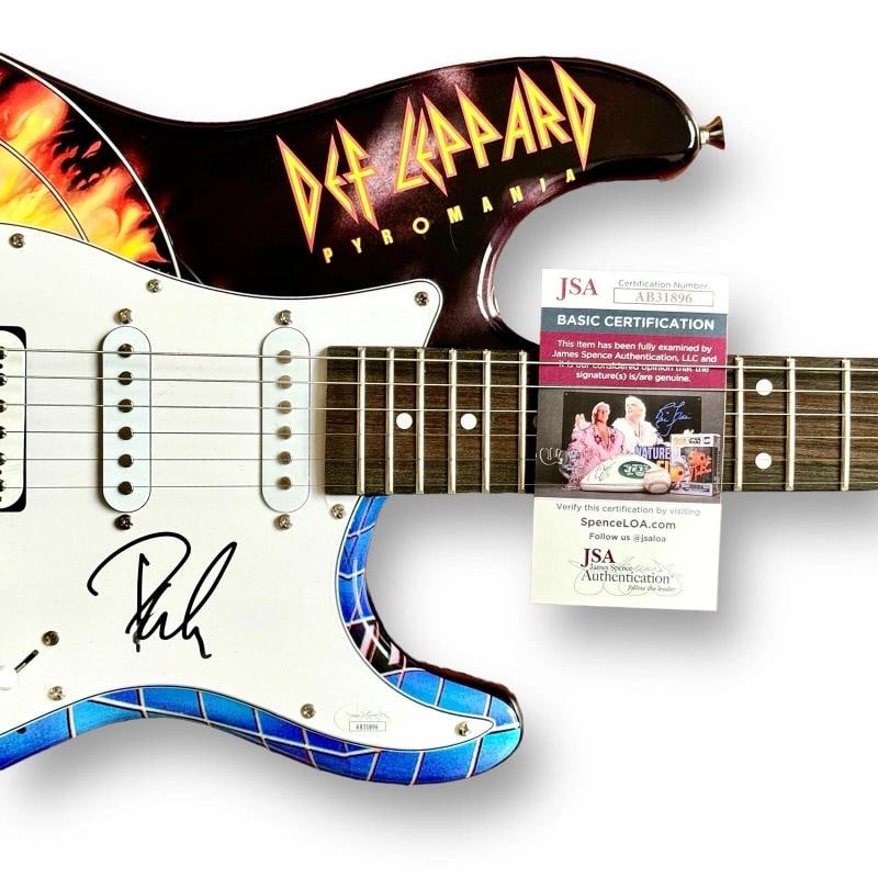 DEF LEPPARD Signed Guitar Lot 5 HOLY GRAIL COLLECTION JSA COA ELLIOTT COLLEN +3 - 9