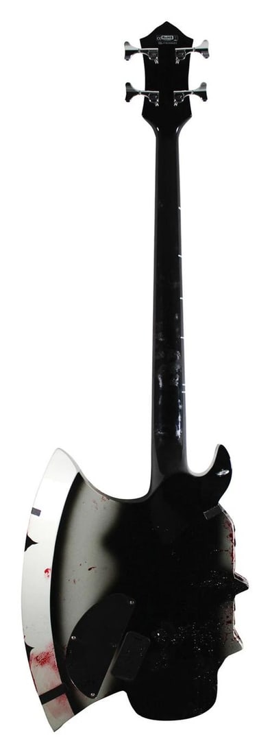 Gene Simmons Authentic Signed & Inscribed Stage Used Axe Guitar & Case BAS LOA - 8