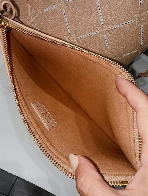 Louis Vuitton Neverfull MM Monogram Empreinte Couture in Hazelnut - 13