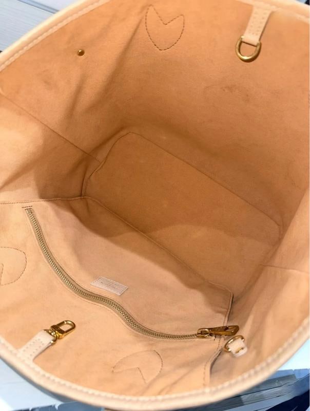 Louis Vuitton Neverfull MM Monogram Empreinte Couture in Hazelnut - 8
