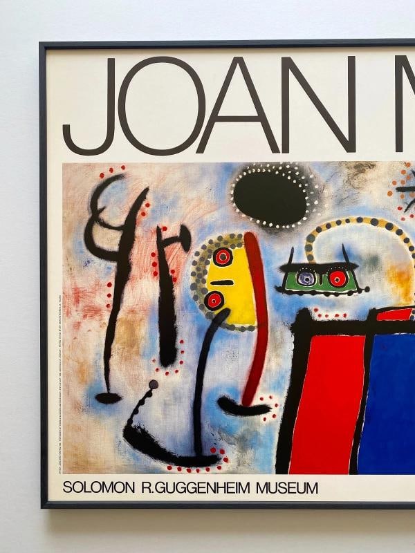 JOAN MIRO RARE 1986 LITHOGRAPH PRINT FRAMED MODERNIST POSTER " PAINTING " 1953 - 2