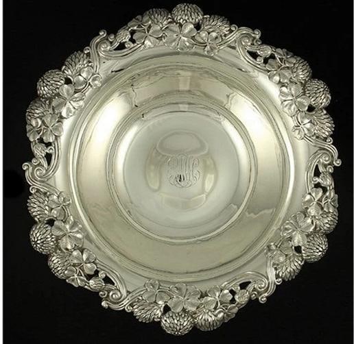 Gorgeous Antique Sterling Silver Tiffany Clover Bowls - 3