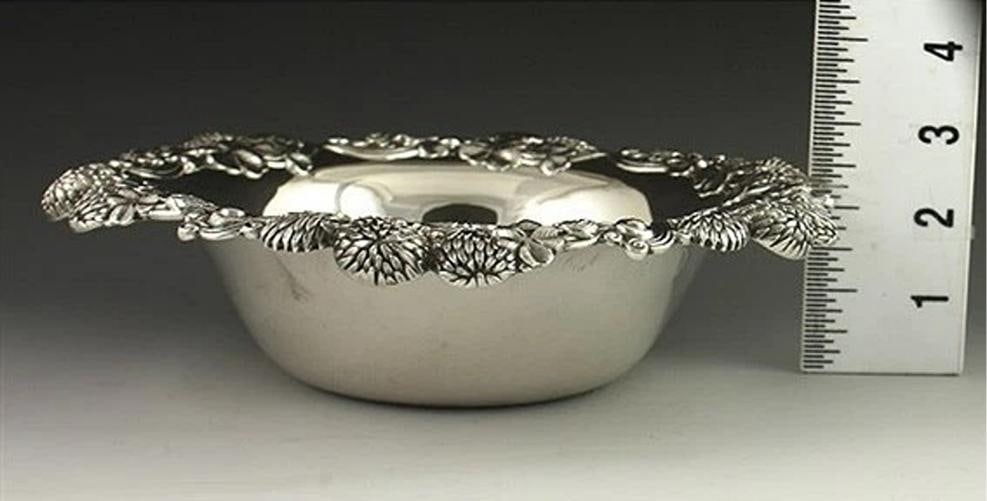 Gorgeous Antique Sterling Silver Tiffany Clover Bowls - 7