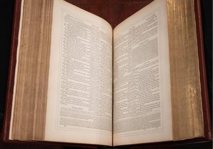 1868 Self-Interpreting Bible Large Family Bible 12" Tall Illustrated Fine Leathe - 17