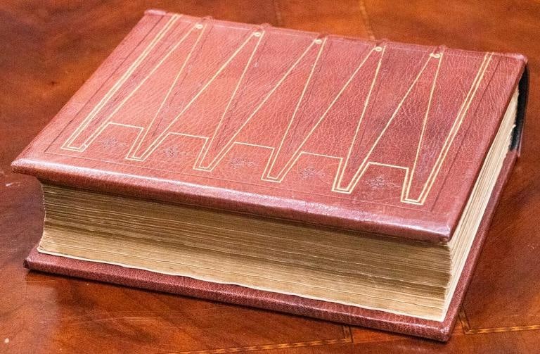 1868 Self-Interpreting Bible Large Family Bible 12" Tall Illustrated Fine Leathe - 6