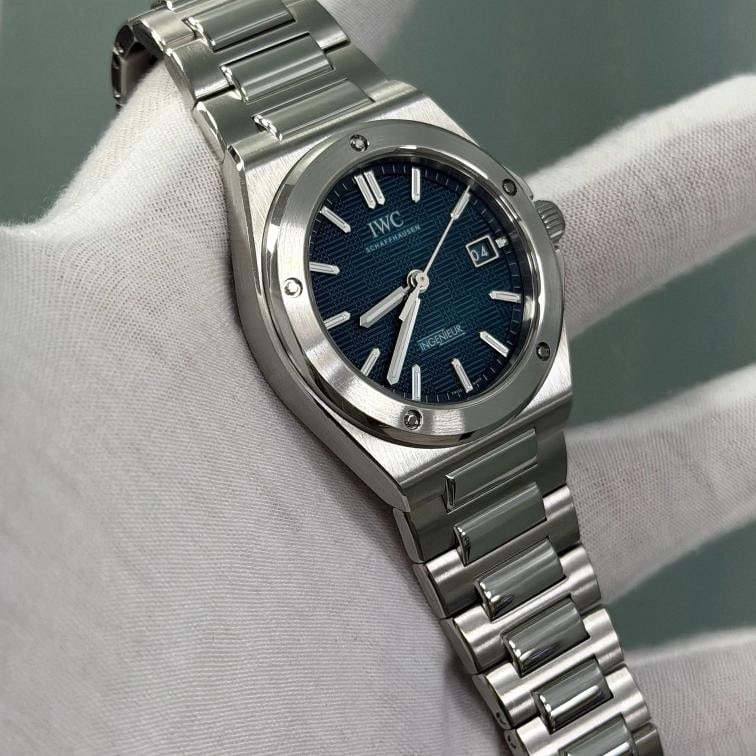 2024 IWC Ingenieur Automatic IW328903 40mm Aqua Blue Dial Steel Box Paper - 6