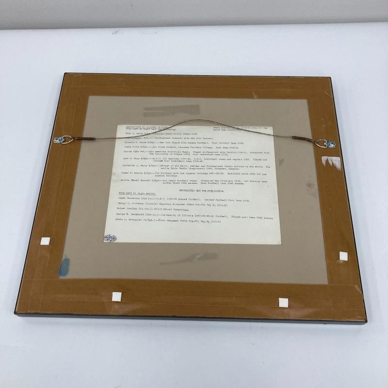 Joe Dimaggio Signed World War 2 US Army Photo Framed JSA COA - 9