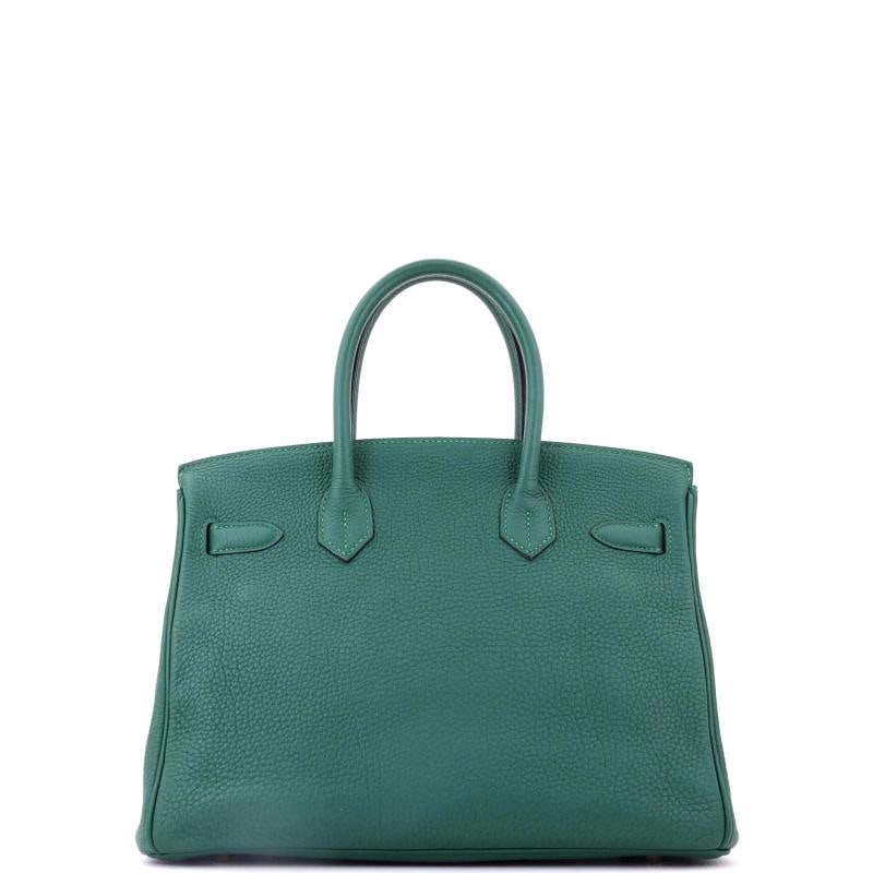 Hermes Birkin Handbag Green Togo with Gold Hardware 30 - 4