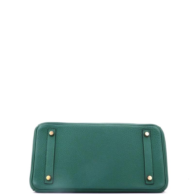 Hermes Birkin Handbag Green Togo with Gold Hardware 30 - 5