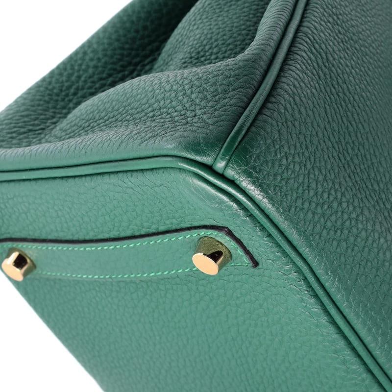 Hermes Birkin Handbag Green Togo with Gold Hardware 30 - 8