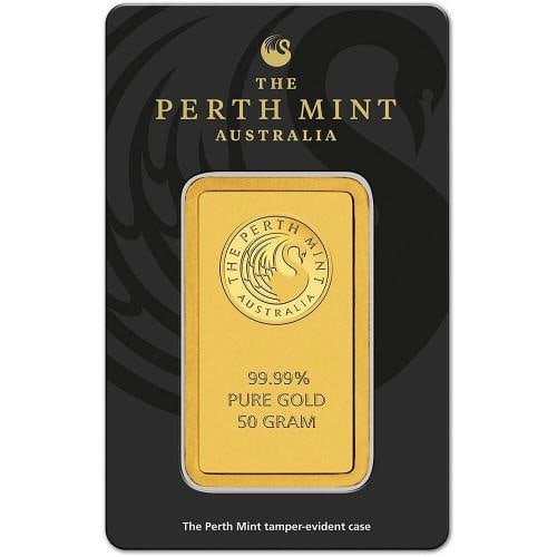 50 gram Gold Bar - Perth Mint - 99.99 Fine in Assay (1 of 4)