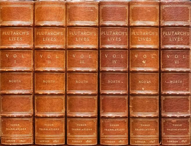 Plutarch's Lives of the Noble Grecians and Romans Englished by Sir Limited ed - 6