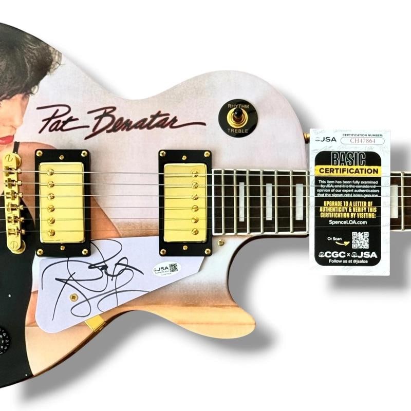 Pat Benatar Signed Guitar Custom Graphics JSA COA Crimes of Passion - 2
