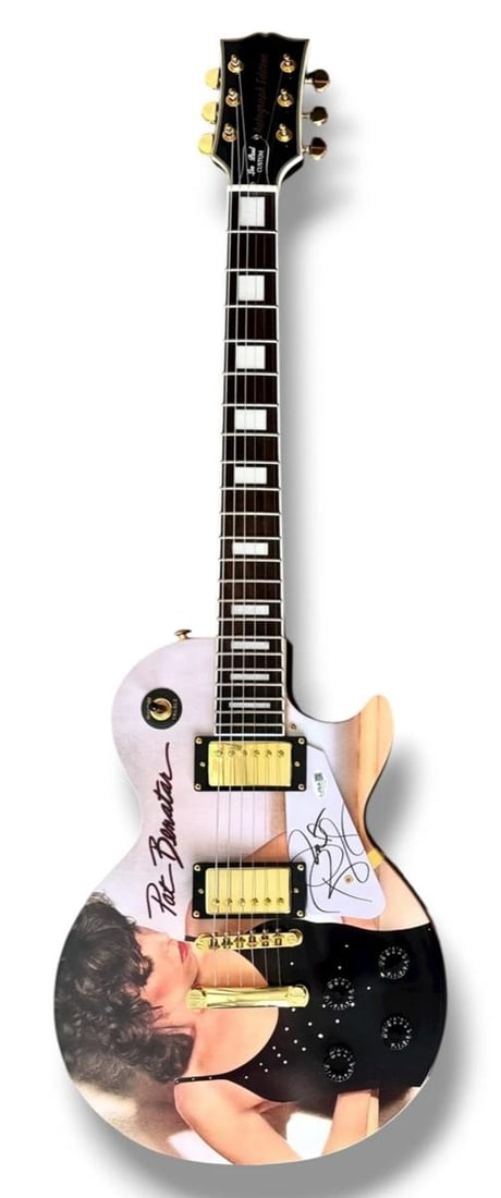 Pat Benatar Signed Guitar Custom Graphics JSA COA Crimes of Passion - 3