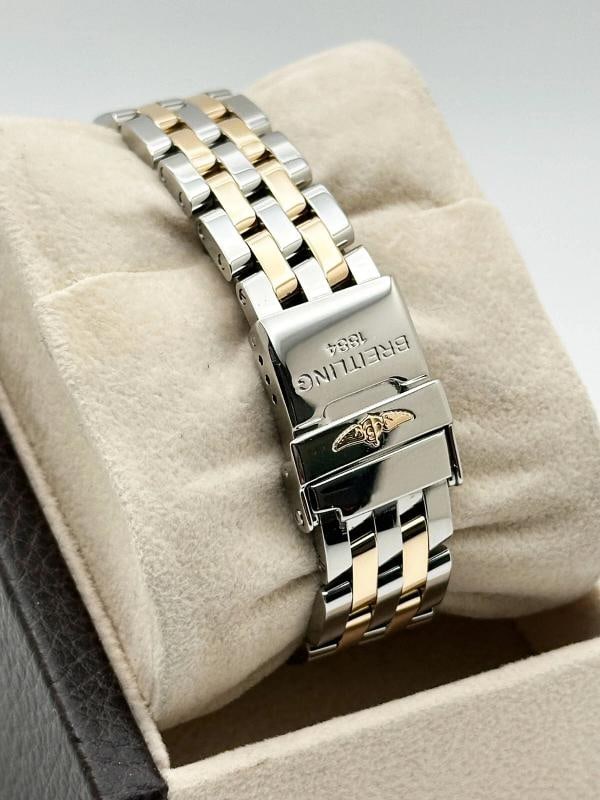 Breitling Ladies Galactic 32 C71356 MOP Diamond 18K Rose Gold Steel Box Paper - 5