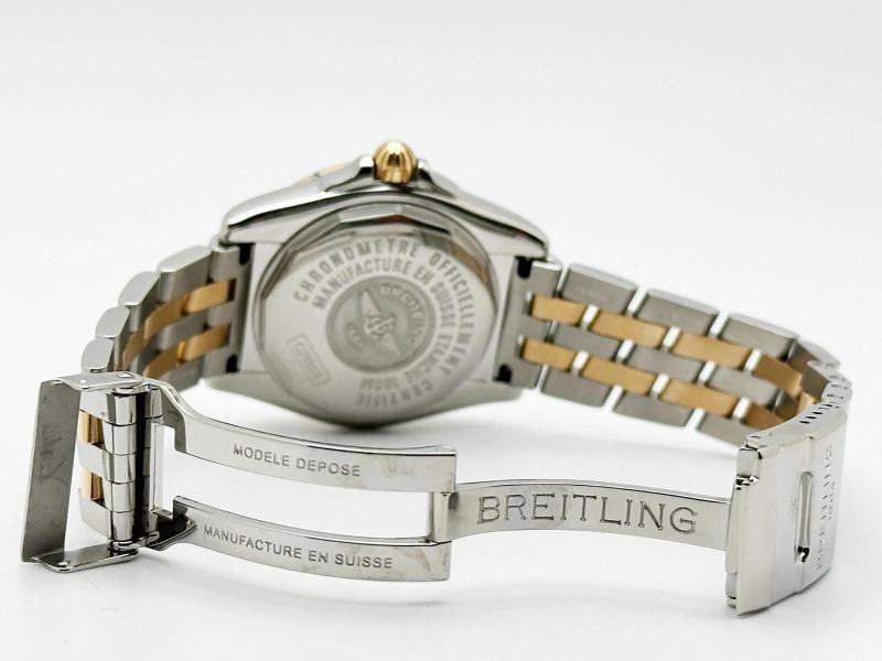 Breitling Ladies Galactic 32 C71356 MOP Diamond 18K Rose Gold Steel Box Paper - 6
